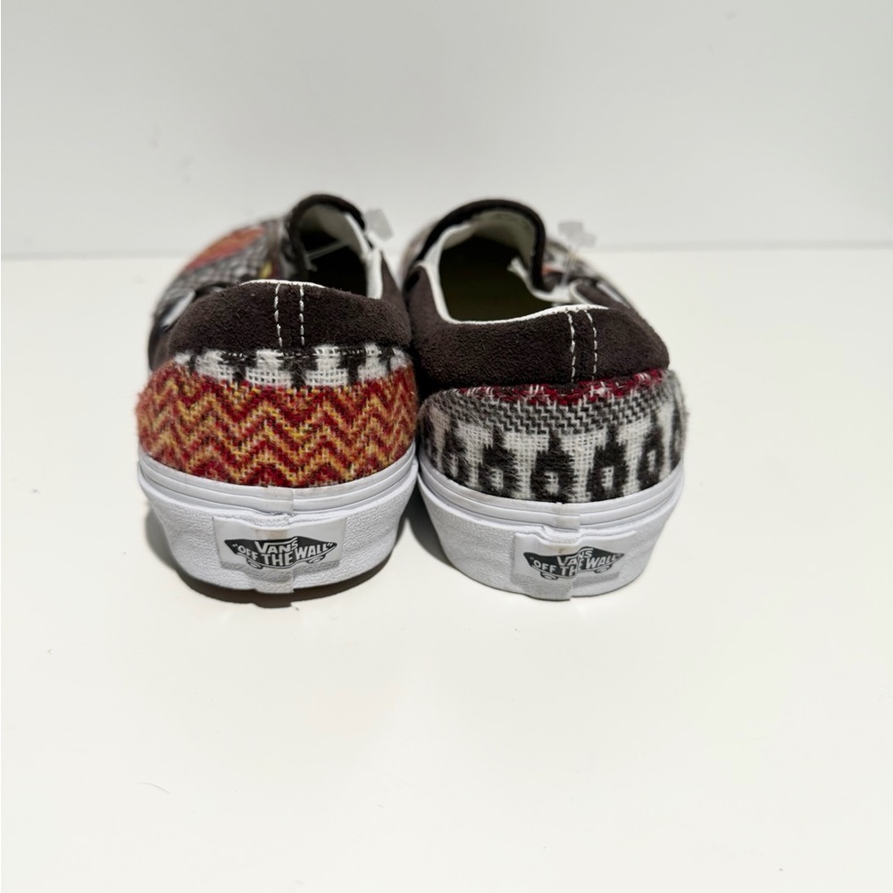 Vans Classic‎ Slip On Fair Isle Brown Multicolor Slip-On Sneakers - Picture 6 of 8